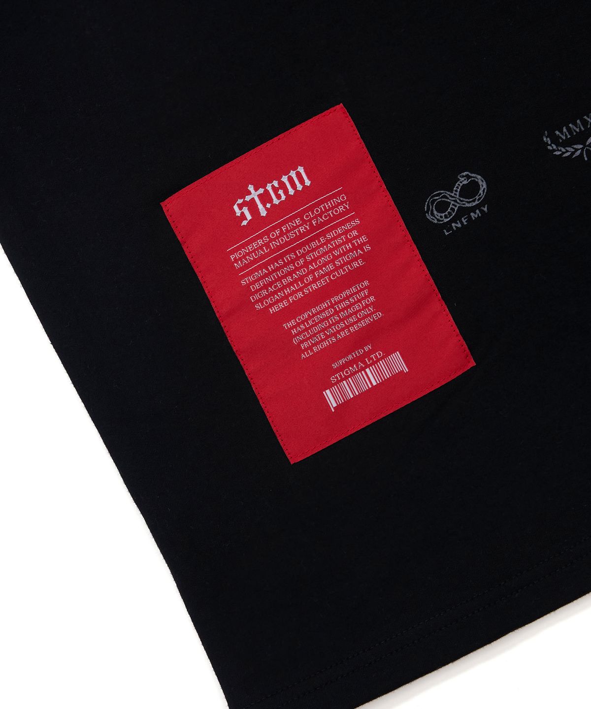 스티그마(STIGMA) Praying Semi-oversized T-shirts Black