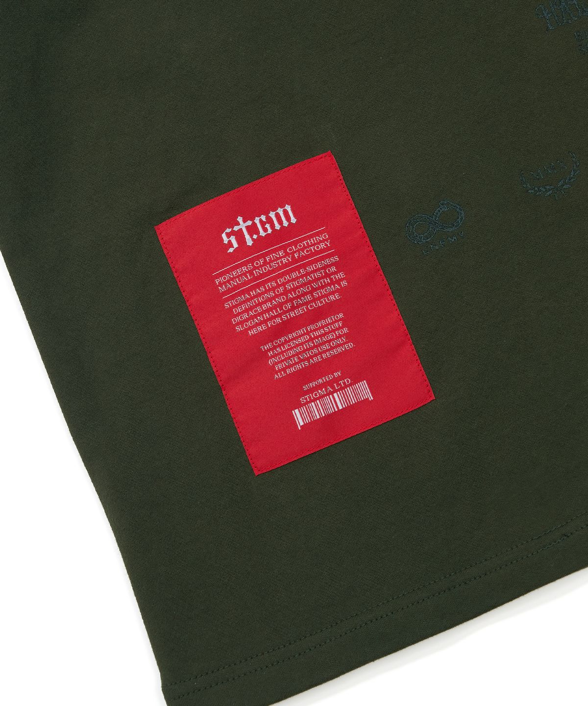 스티그마(STIGMA) Praying Semi-oversized T-shirts Khaki