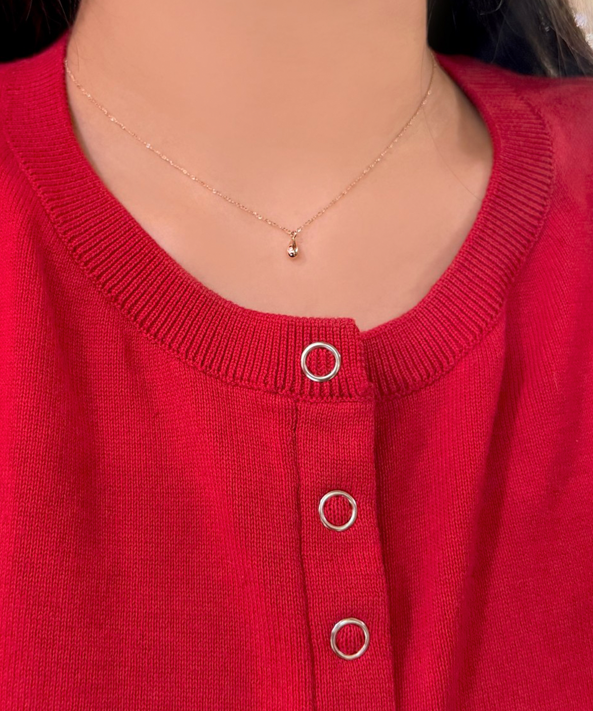 제이라헬(J-RAHEL) [14K/18K 골드] 드롭렛 펜던트 목걸이