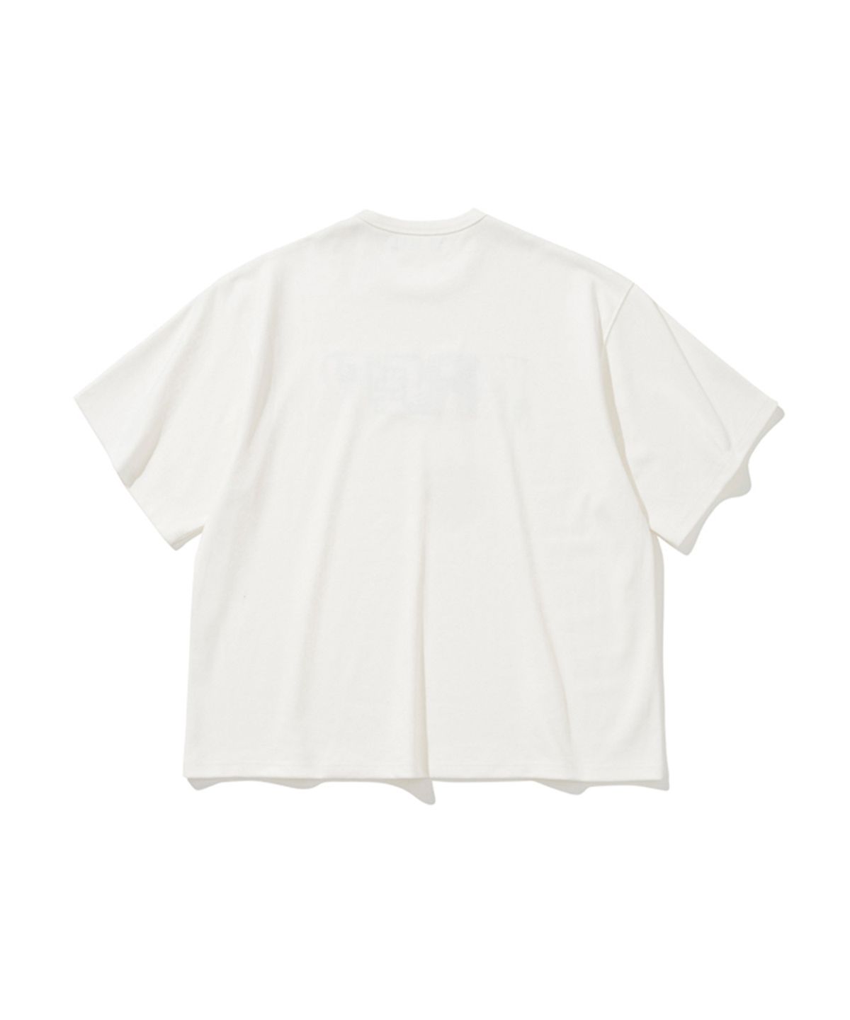 에르에르(ERER) ER Embroidered Detail Oversized T-Shirt White