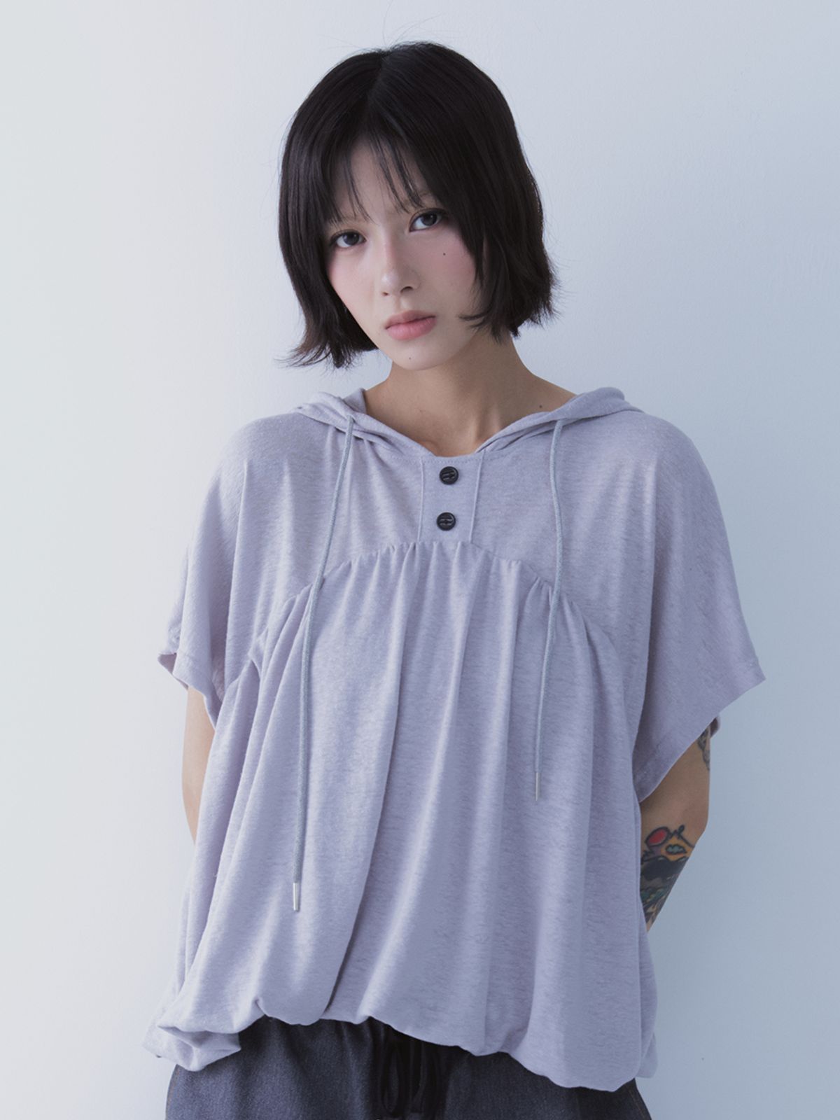 쎄쎄쎄(SETSETSET) BALLOON HOODIE GREY