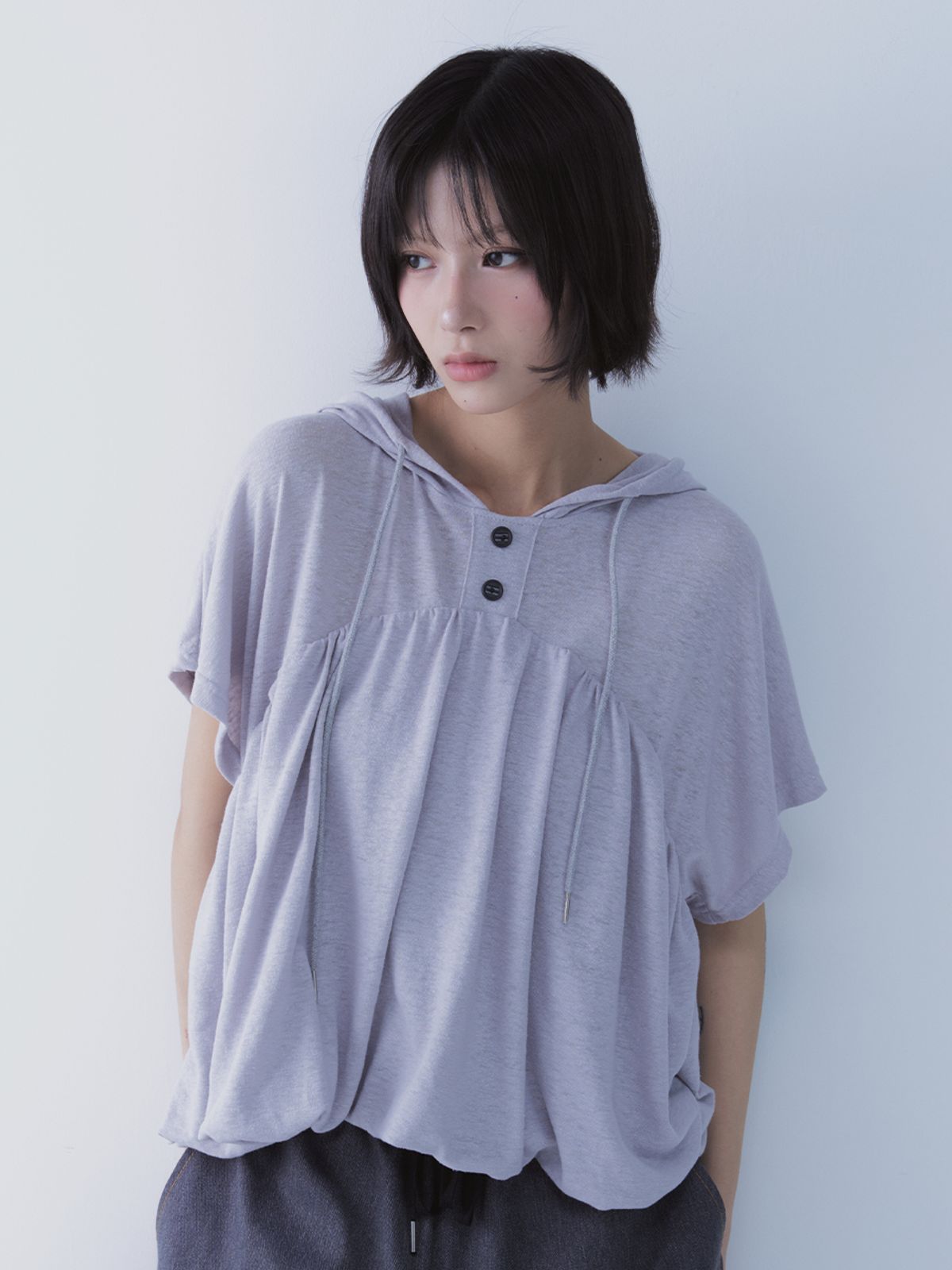 쎄쎄쎄(SETSETSET) BALLOON HOODIE GREY