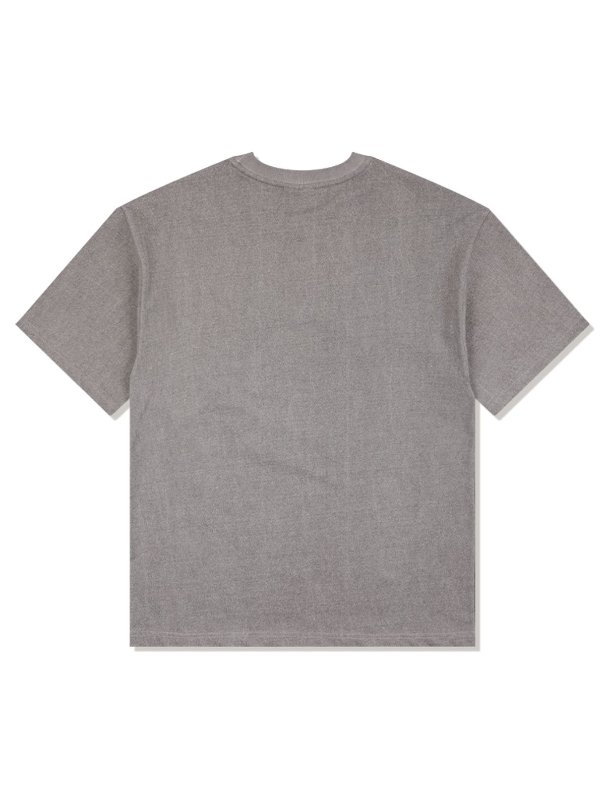 라 메종 스튜디오(LA MAISON STUDIO) UNISEX 르 리스 피그먼트 클래식 로고 스모키 반소매 티셔츠 라이트그레이(FCF2TS417M)