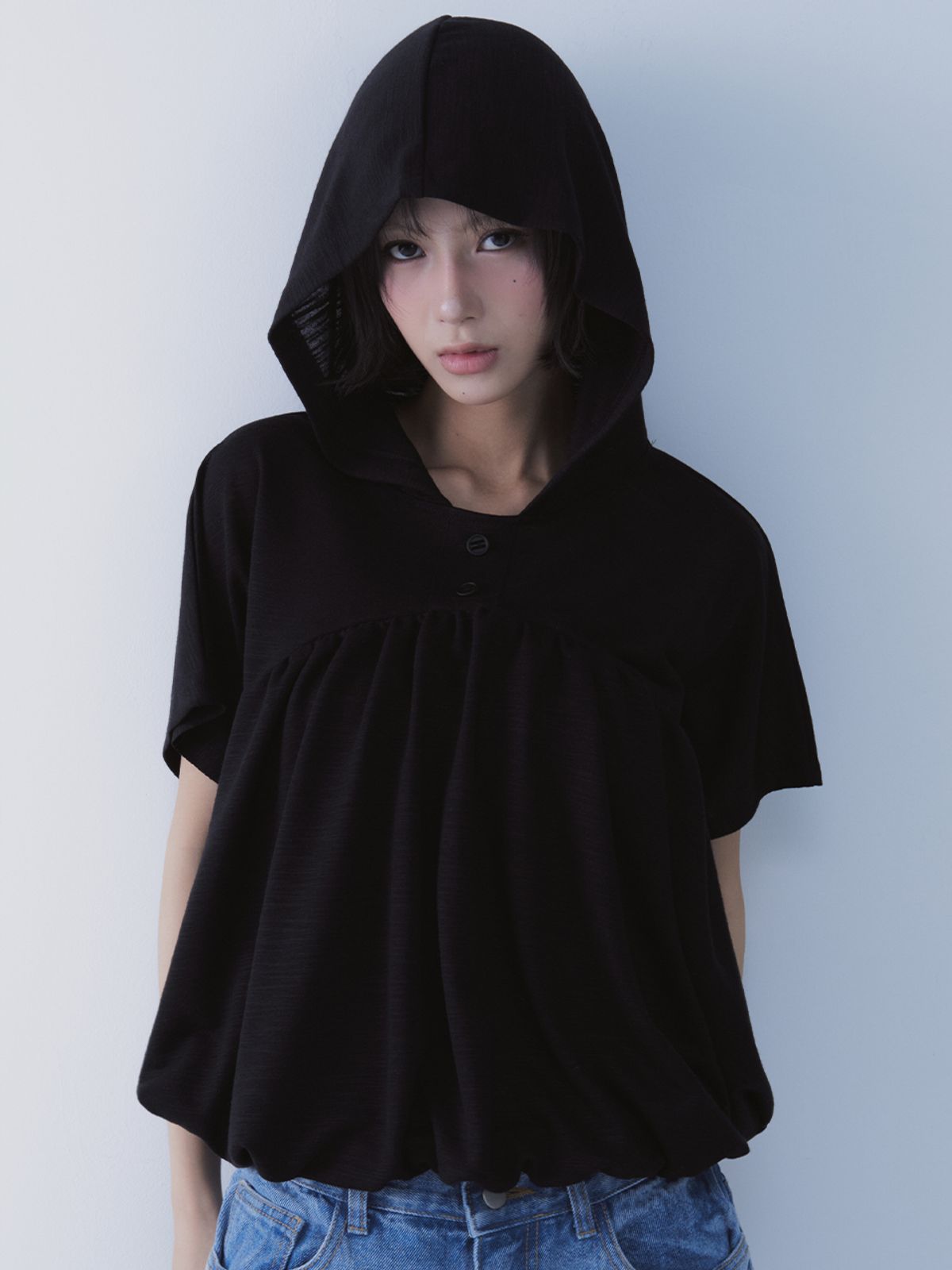 쎄쎄쎄(SETSETSET) BALLOON HOODIE BLACK
