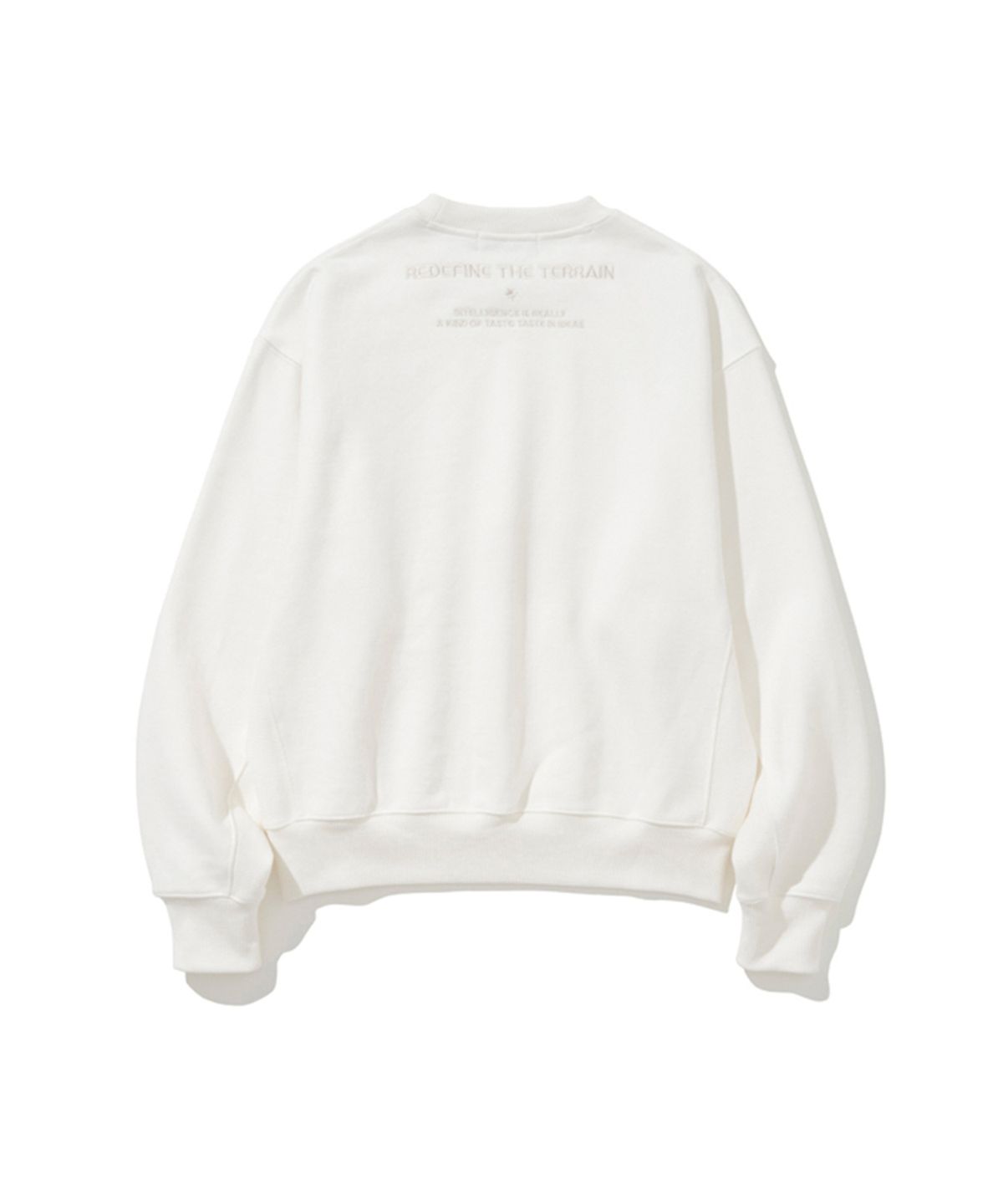 에르에르(ERER) Embroidered Detail Sweatshirt Ivory