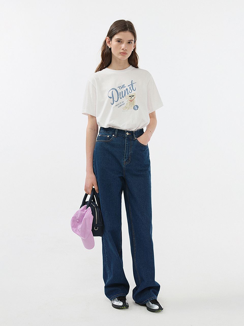 Dunst ♥ UNISEX DRAWING PUPPY T-SHIRT /追跡付 DUNST