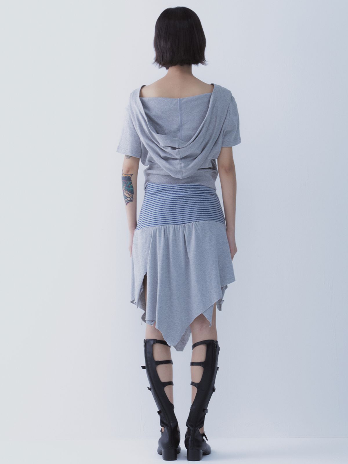 쎄쎄쎄(SETSETSET) STRIPE LAYERED SKIRT