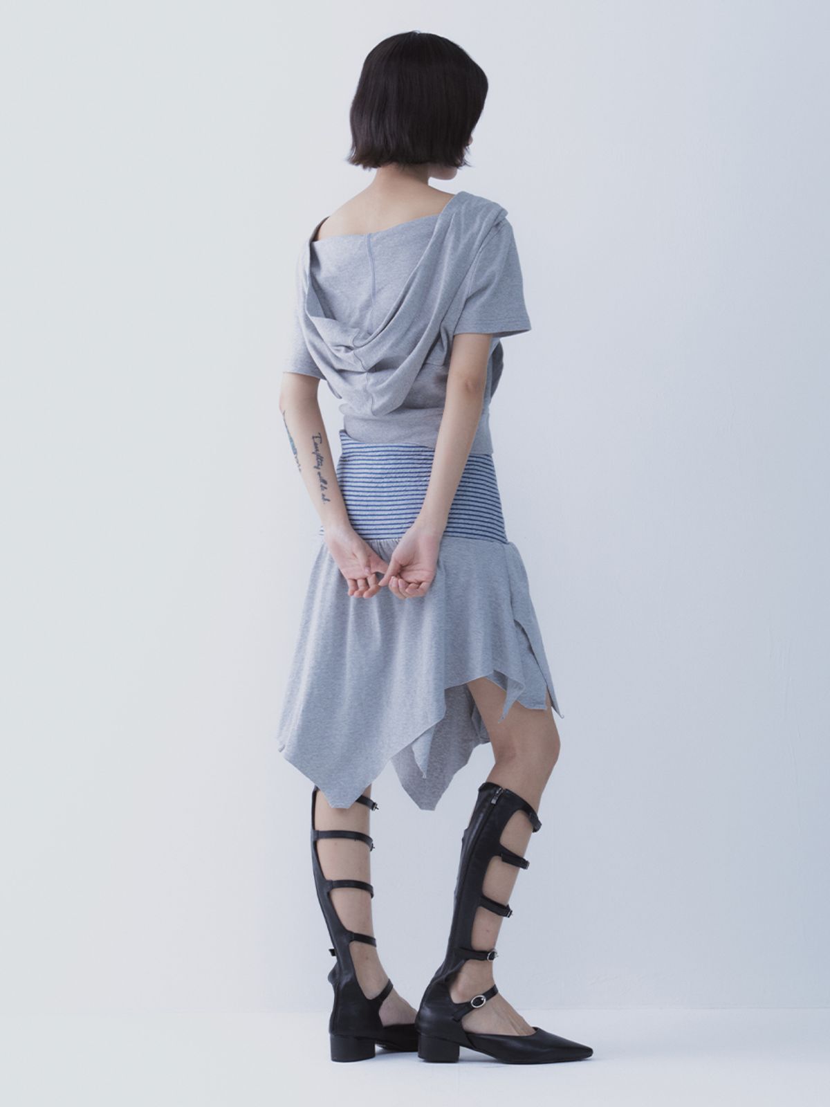 쎄쎄쎄(SETSETSET) STRIPE LAYERED SKIRT