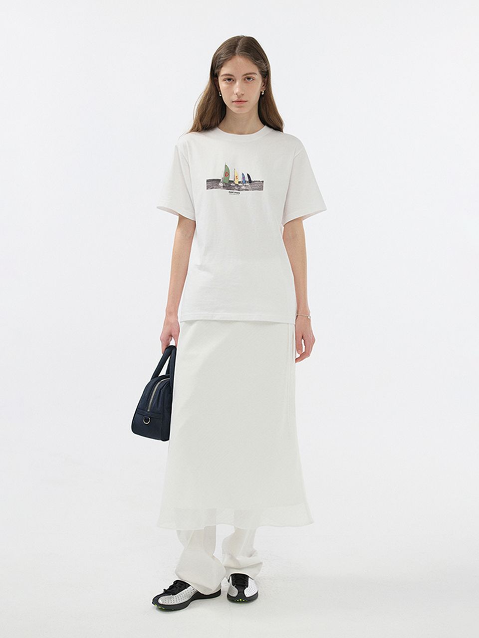 ★2025SS新作★DUNST★APPLIQUE YACHT T-SHRT MUSINSA | DUNST FOR WOMEN UNISEX APPLIQUE YACHT T