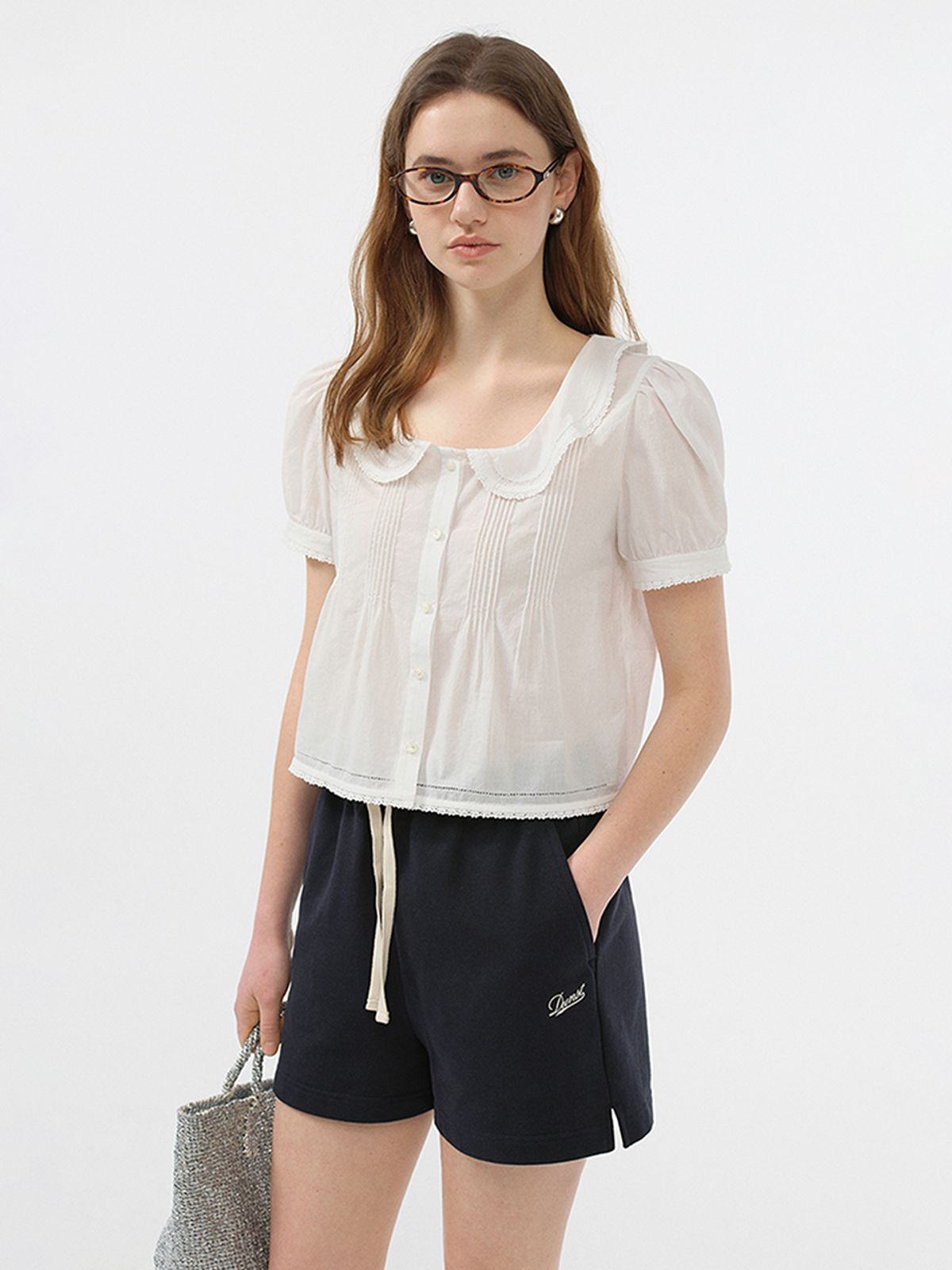 던스트(DUNST) UNISEX CLASSIC SWEAT SHORTS_UDPA5B122_FRENCH NAVY