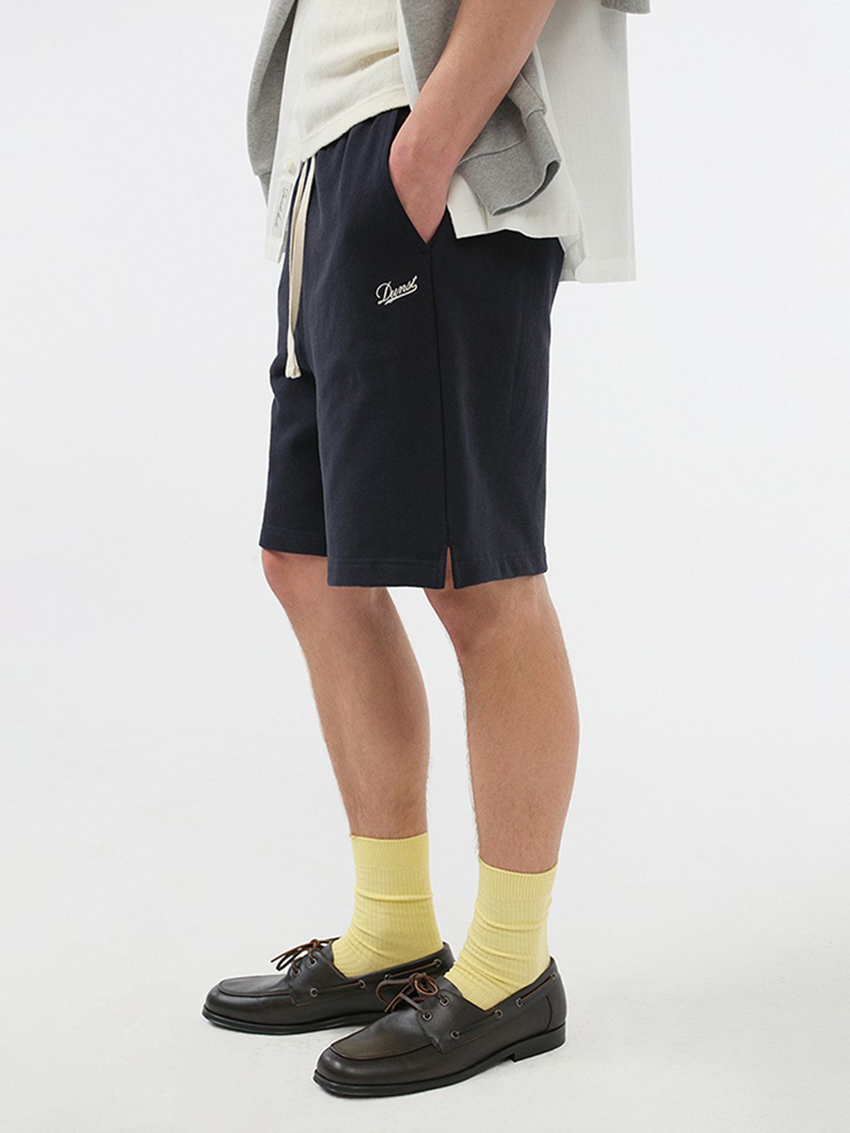 던스트 포 맨(DUNST FOR MEN) CLASSIC SWEAT SHORTS_UNISEX_UDPA5B122_FRENCH NAVY