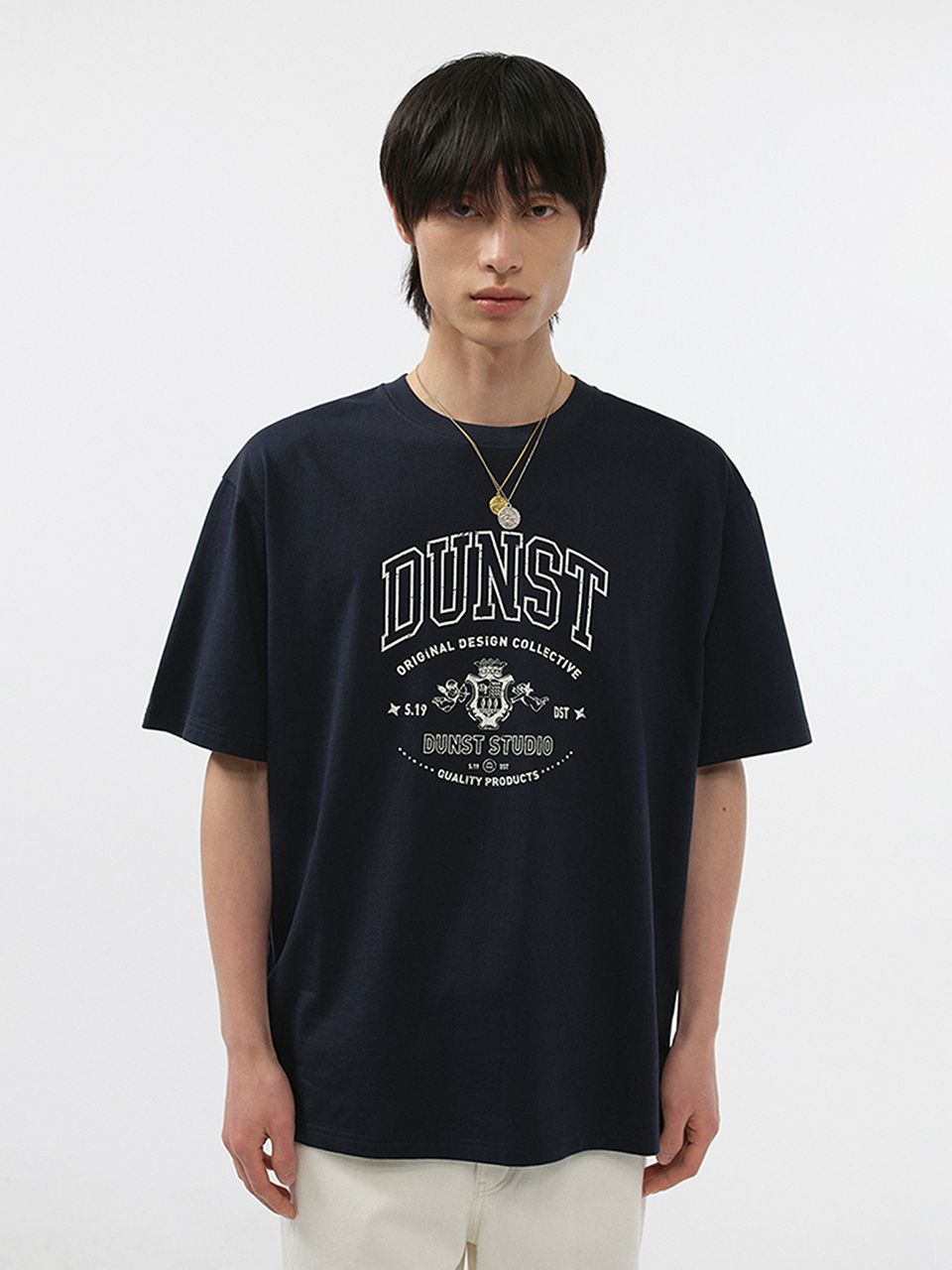 Dunst ♥ UNISEX CUPID ARCH LOGO T-SHIRT /追跡付 MUSINSA | DUNST CUPID ARCH LOGO T
