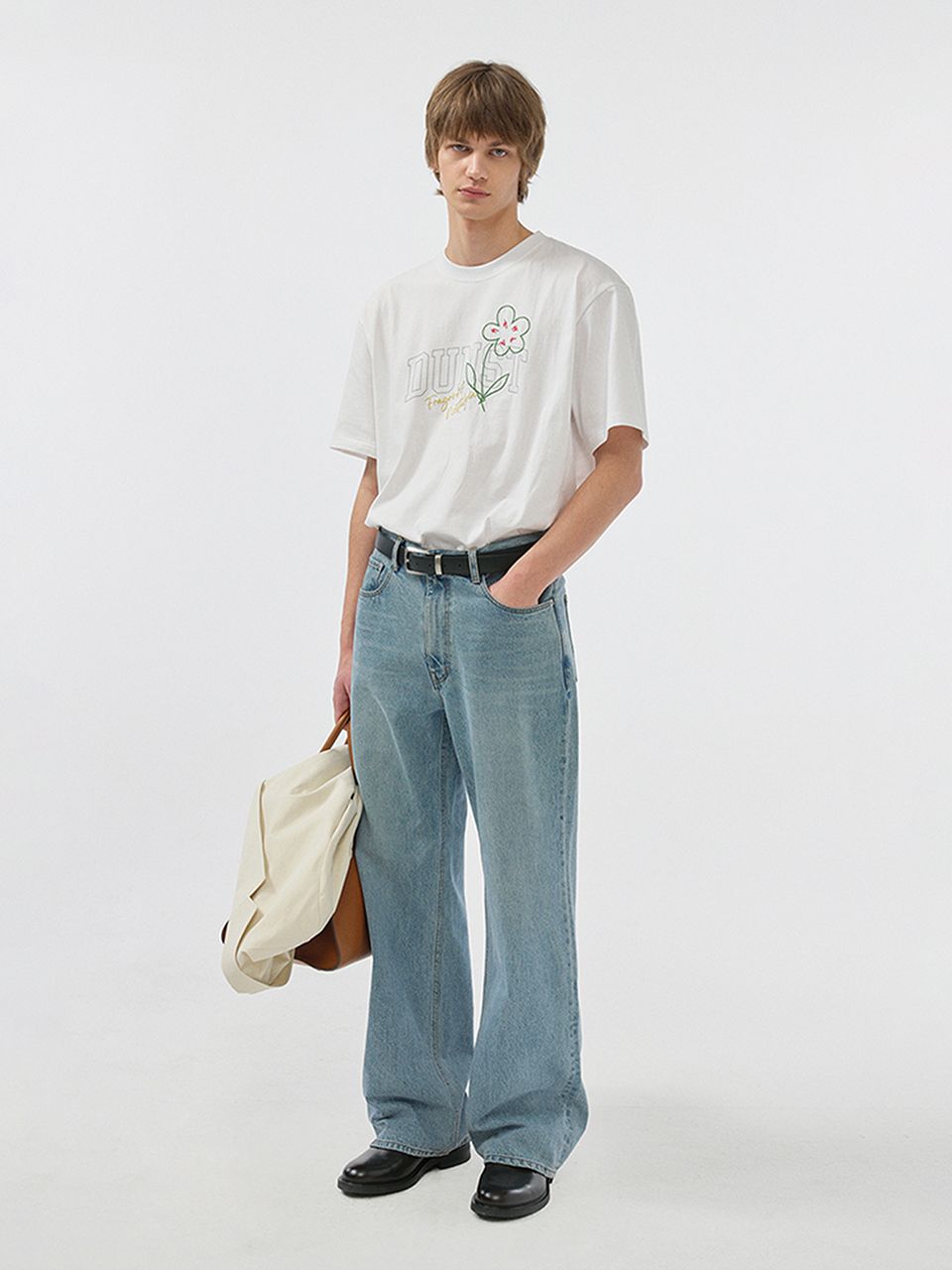 MUSINSA | DUNST DRAWING BLOOM T-SHIRT _UNISEX_UDTS5B126_OFF