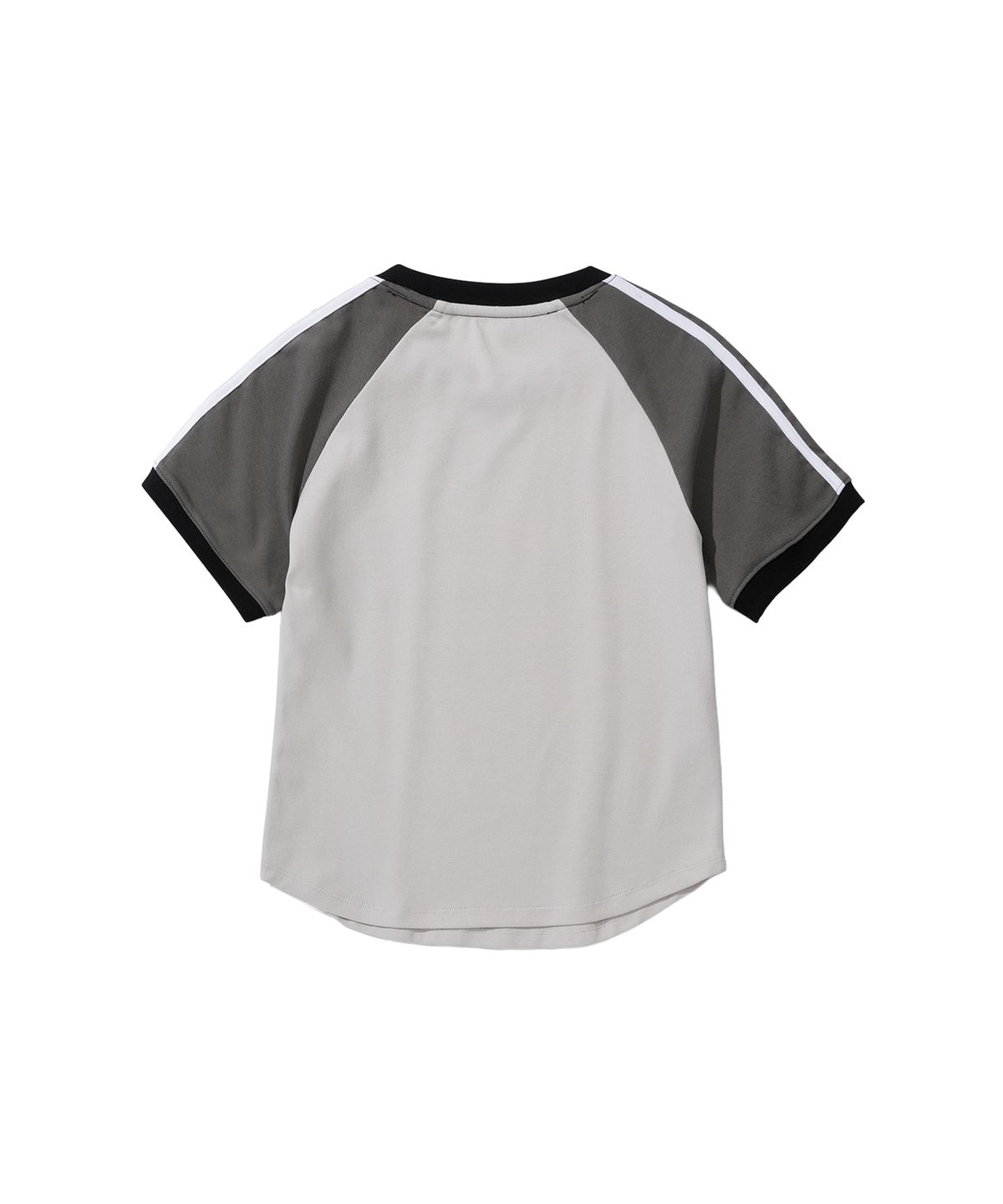 세컨모놀로그(SECONDMONO) W. Raglan Short Sleeve Color Ringer Tee [GRAY]_SEWTS004GRAY