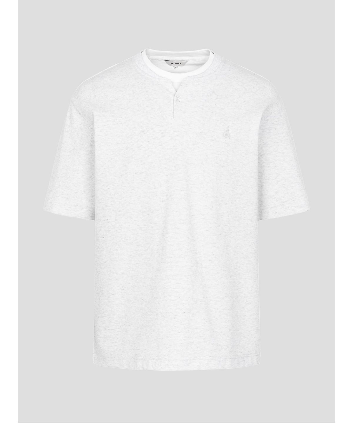 빈폴 멘(BEANPOLE MEN) 레이어드 라운드 반소매 티셔츠  아이보리 (BC5342C110)