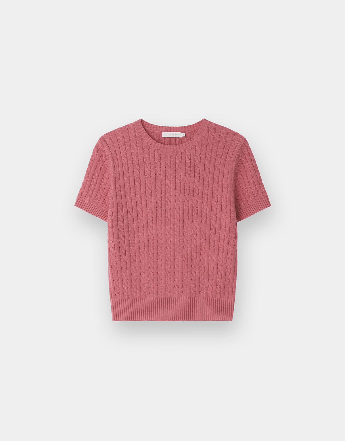 지오다노(GIORDANO) 케이블 반팔 니트 스웨터 355521 [9color]
