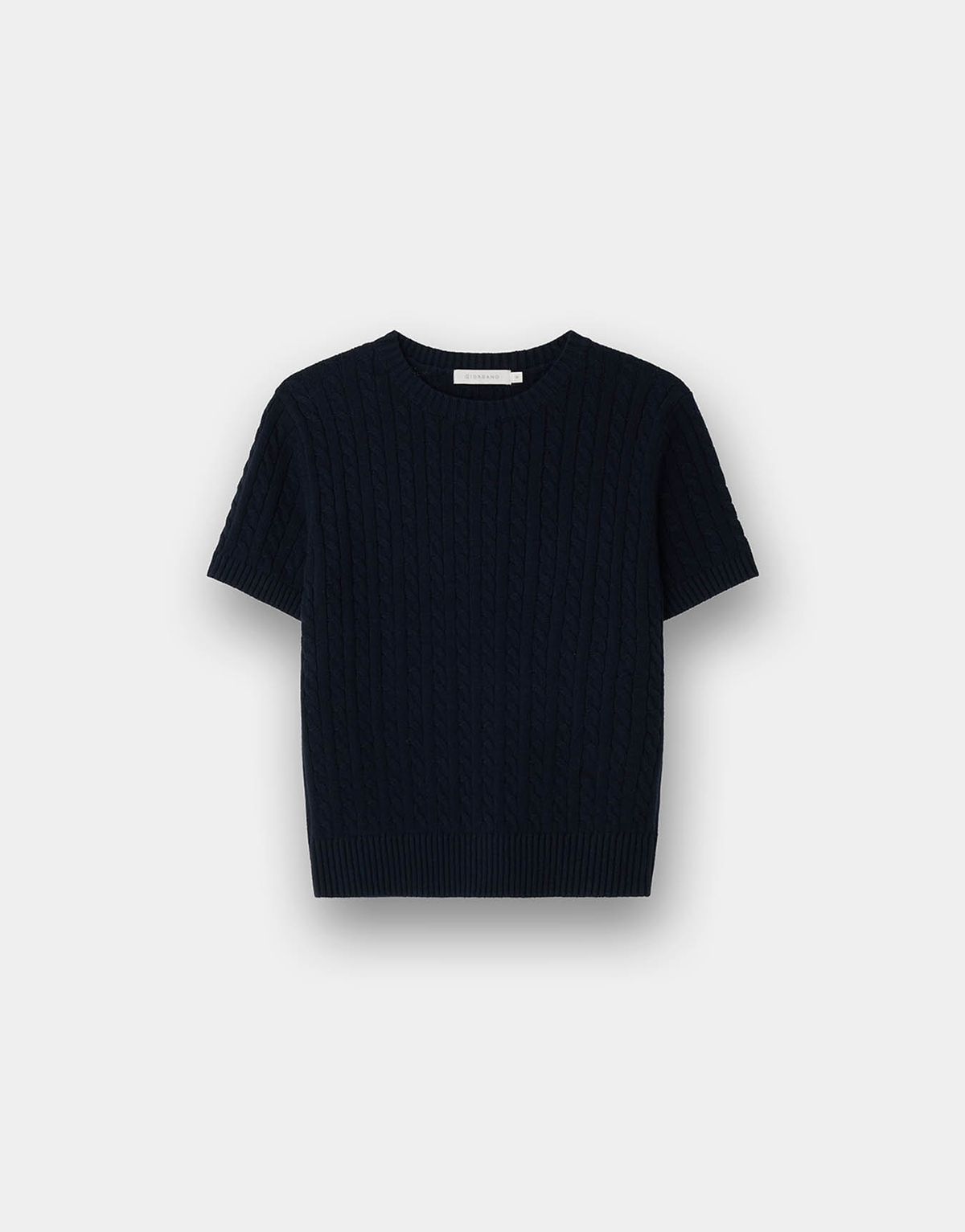 지오다노(GIORDANO) 케이블 반팔 니트 스웨터 355521 [9color]