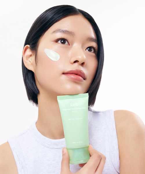 abib Heartleaf Mild Sun Cream Relief Tube SPF50+ PA++++ 50ml (includes a free sun cream sample kit)