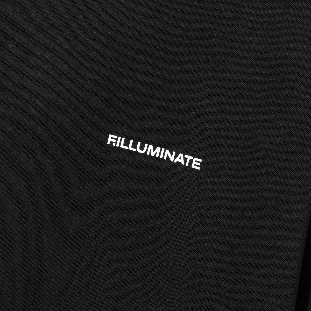 필루미네이트(FILLUMINATE) 태그 그래피티 티셔츠-블랙
