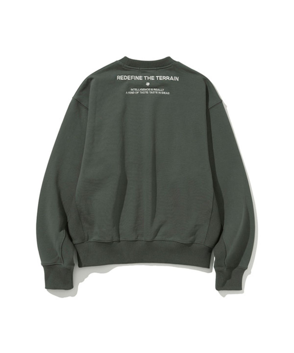 에르에르(ERER) Embroidered Detail Sweatshirt Green