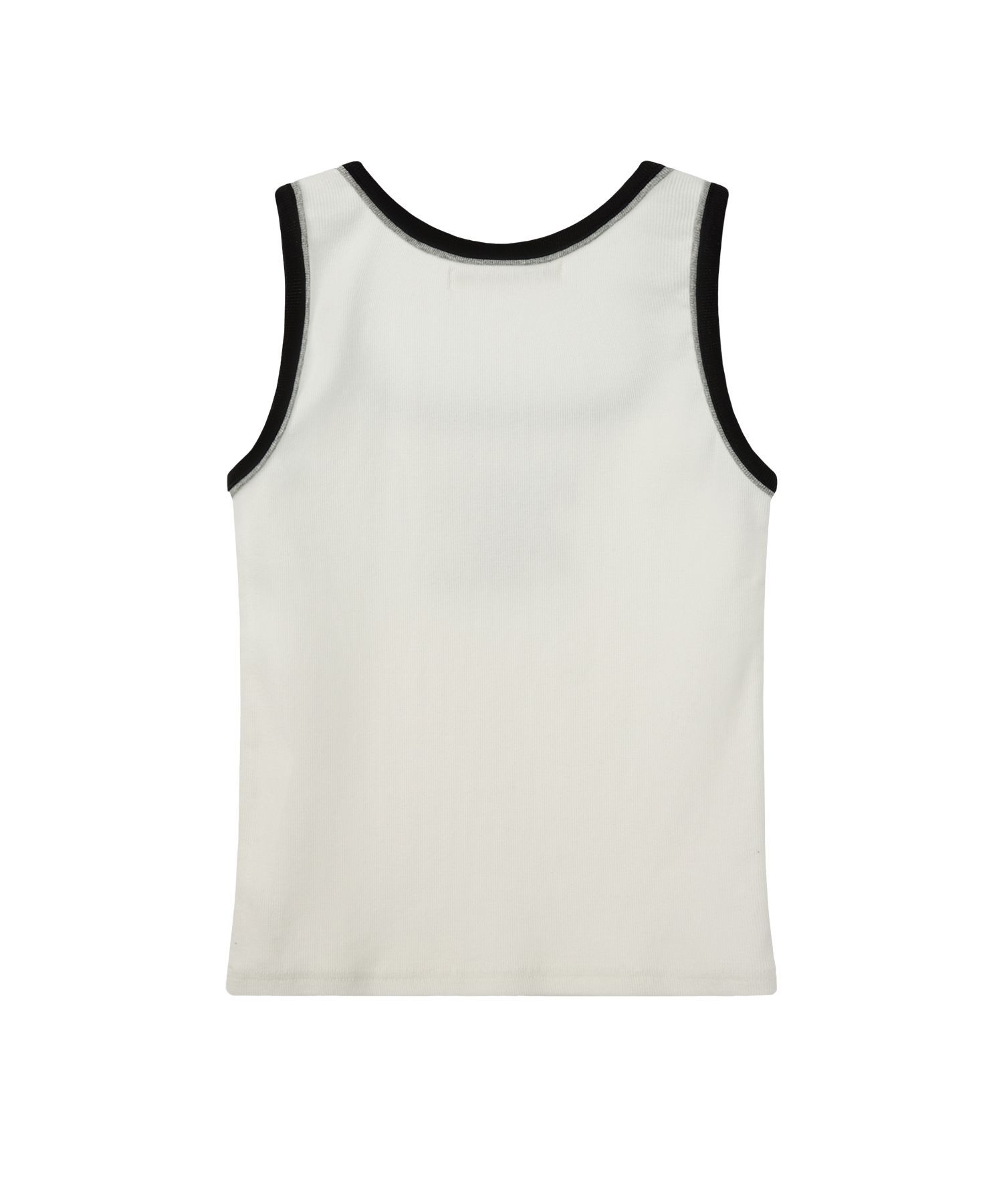 MUSINSA | REST&RECREATION SQUARE NECK SLEEVELESS - WHITE