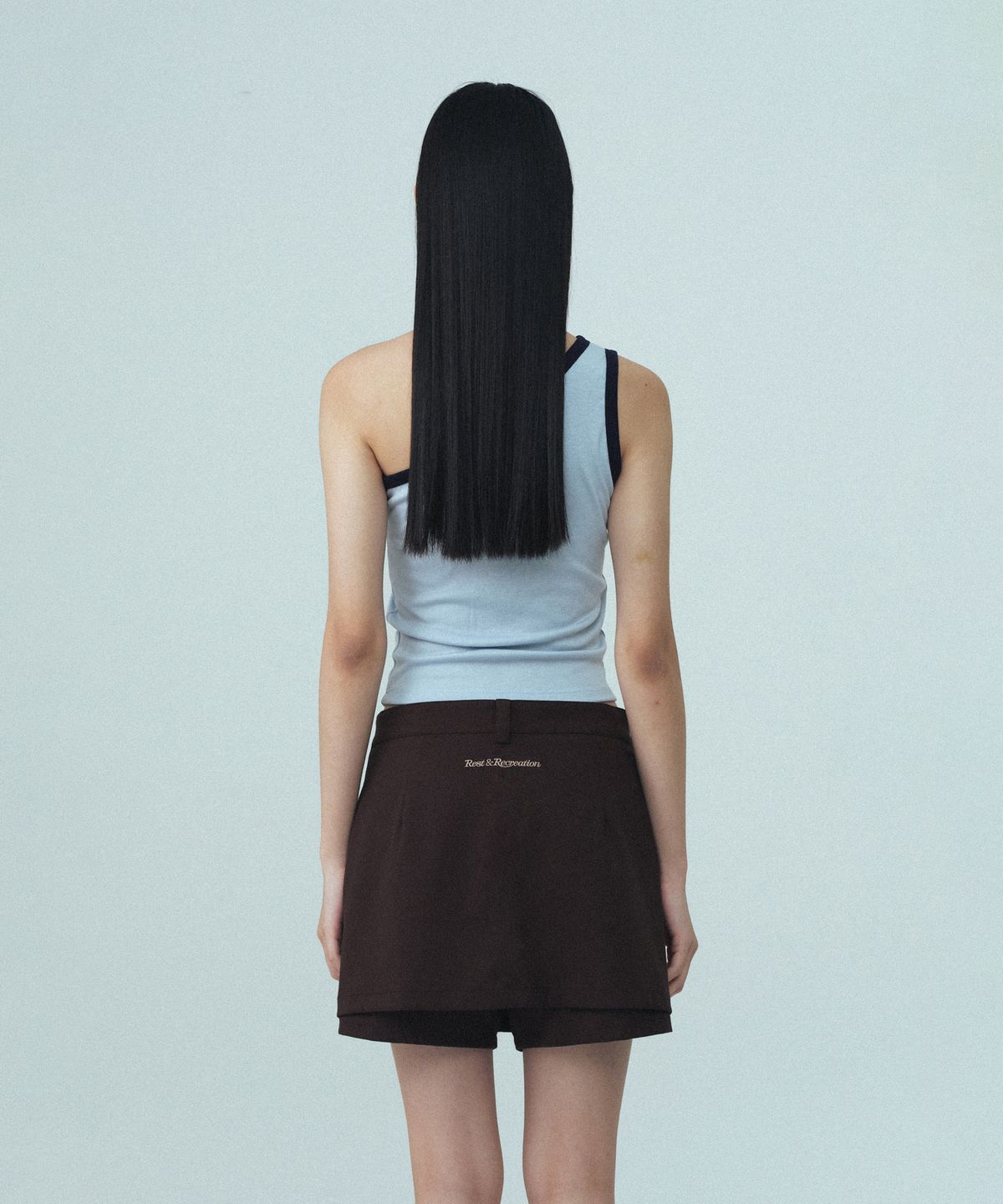 레스트앤레크레이션(REST&RECREATION) ONE SHOULDER SLEEVELESS - SKY BLUE