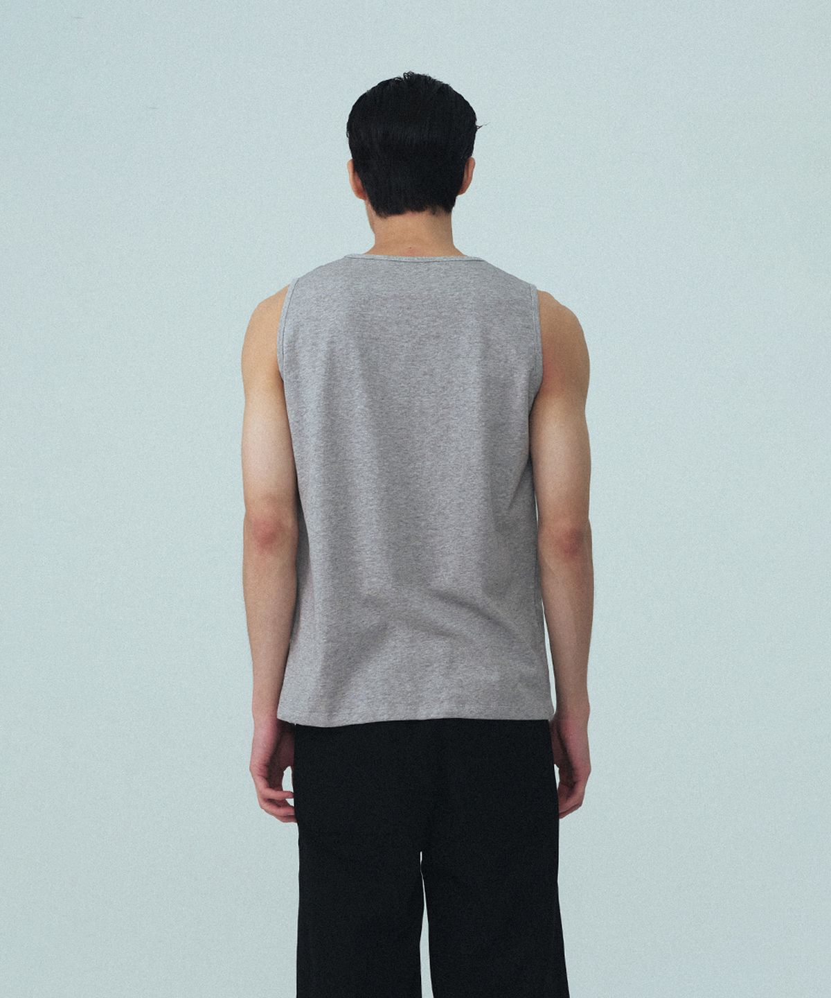레스트앤레크레이션(REST&RECREATION) LAYERED TANK TOP - GREY