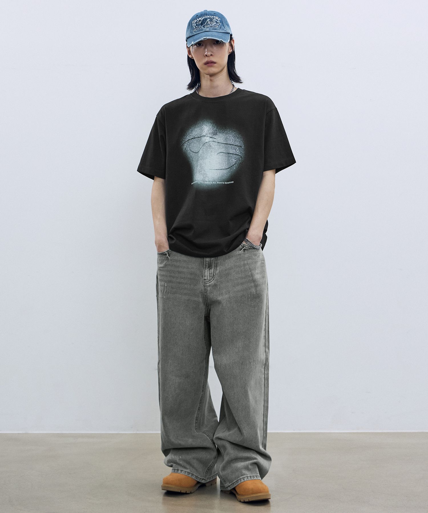 [FILLUMINATE] VINTAGE WASHED DENIM BALL CAP デニムキャップ MUSINSA | FILLUMINATE Vintage Washed Denim Ball Cap-Black
