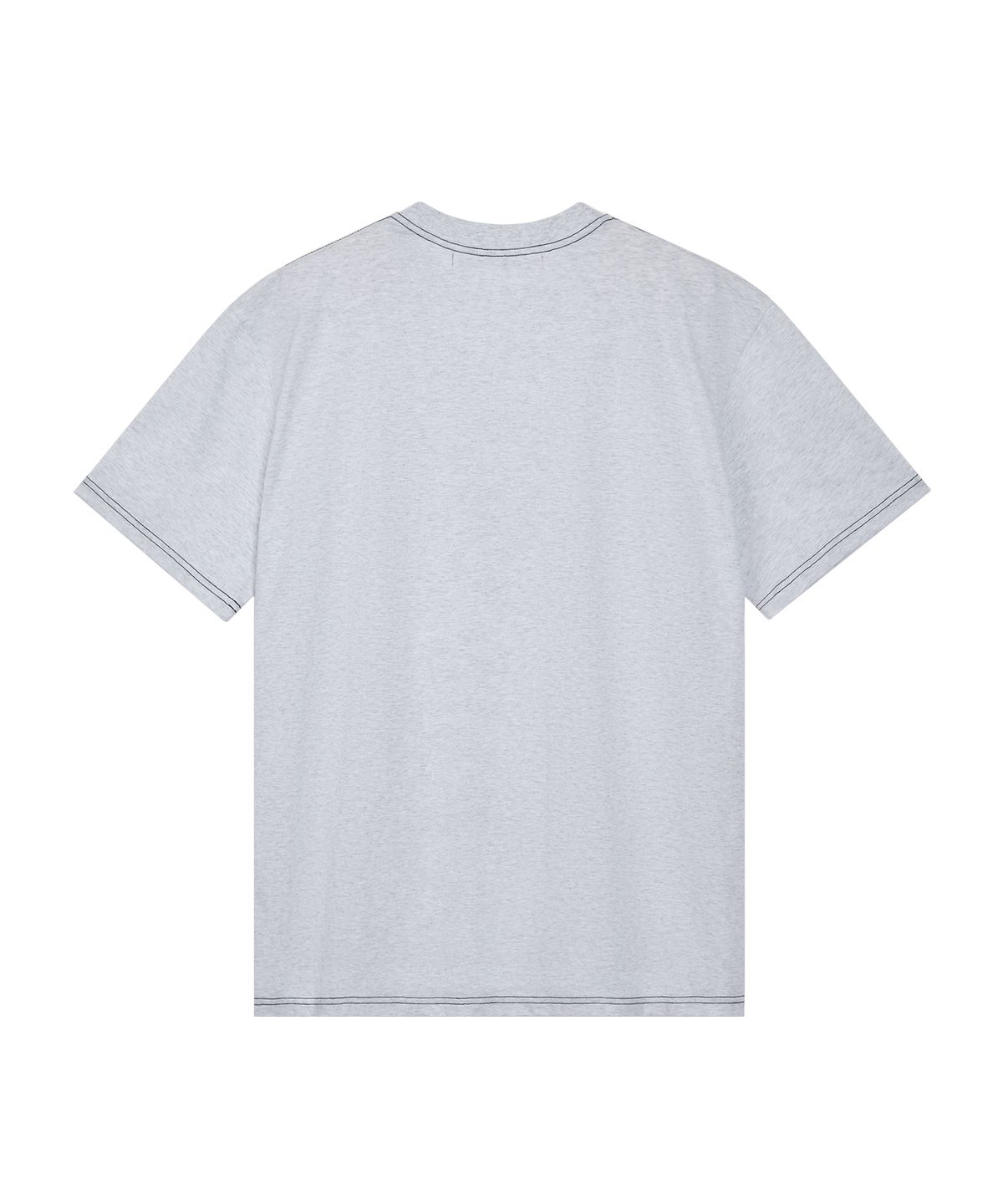 레스트앤레크레이션(REST&RECREATION) RS LOGO STITCH T-SHIRT - LIGHT GREY