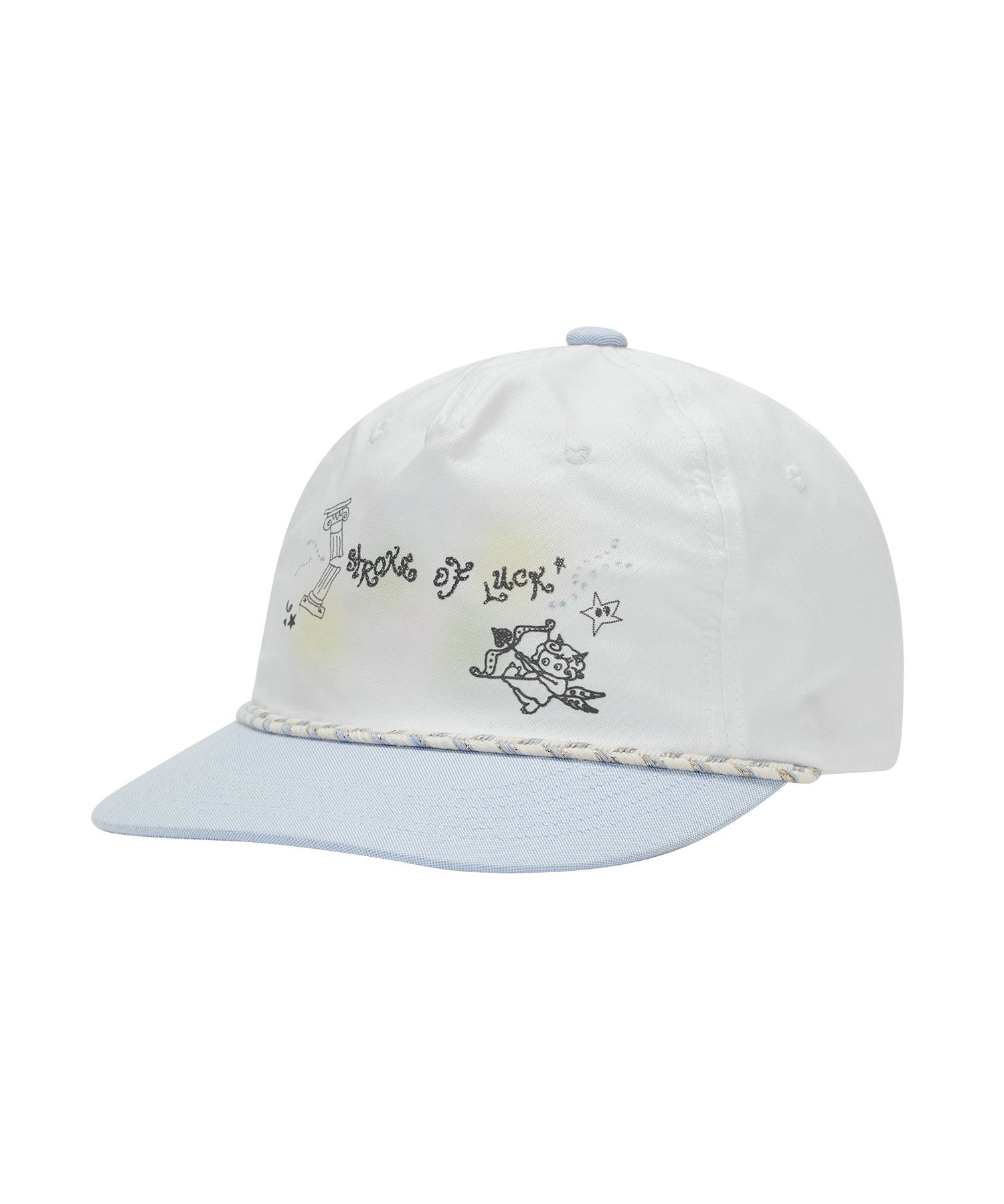 ◆typeservice◆ Strap Trimmed Graphic Cap White MUSINSA | TYPESERVICE Strap Trimmed Graphic Cap [White]