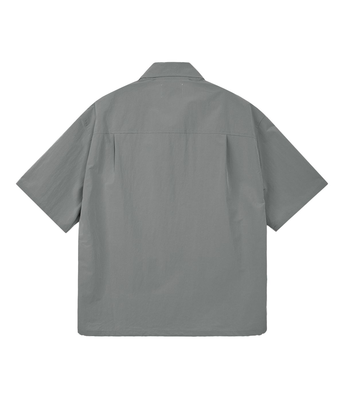 레스트앤레크레이션(REST&RECREATION) NYLON HALF SHIRT - LIGHT GREY