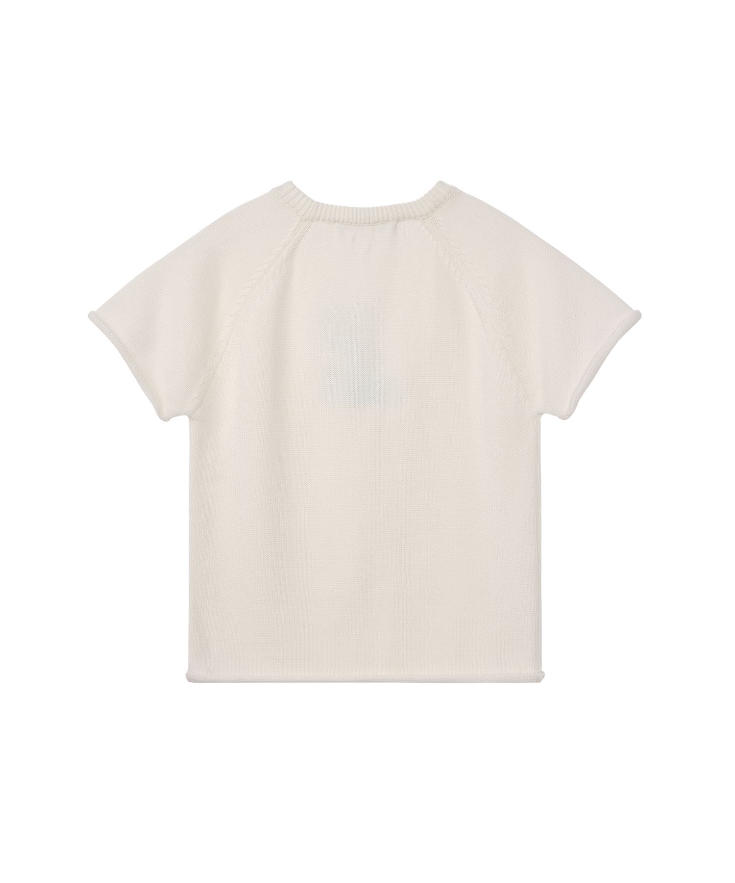 MUSINSA | REST&RECREATION JACQUARD KNIT TOP - WHITE