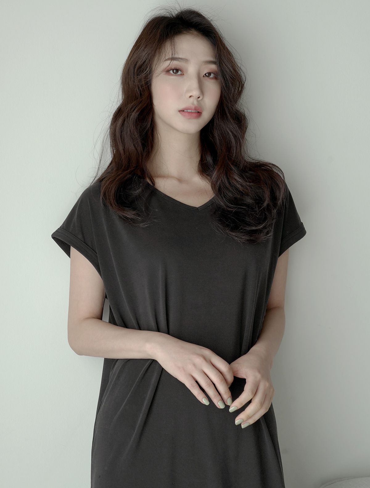 파란(PALAN) 모달 반팔 원피스