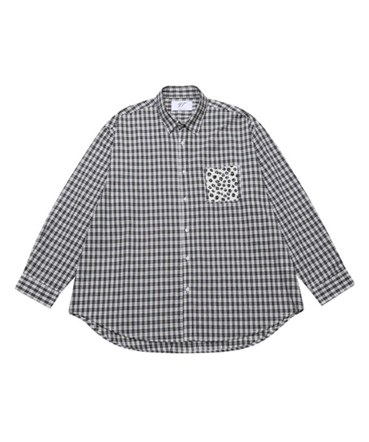 그레이티스트(THE GREATEST) Pocket Detail Check Shirt Black