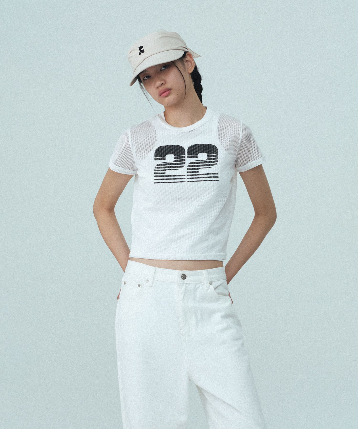 MUSINSA | REST&RECREATION LOGO SCARF CAP - BEIGE