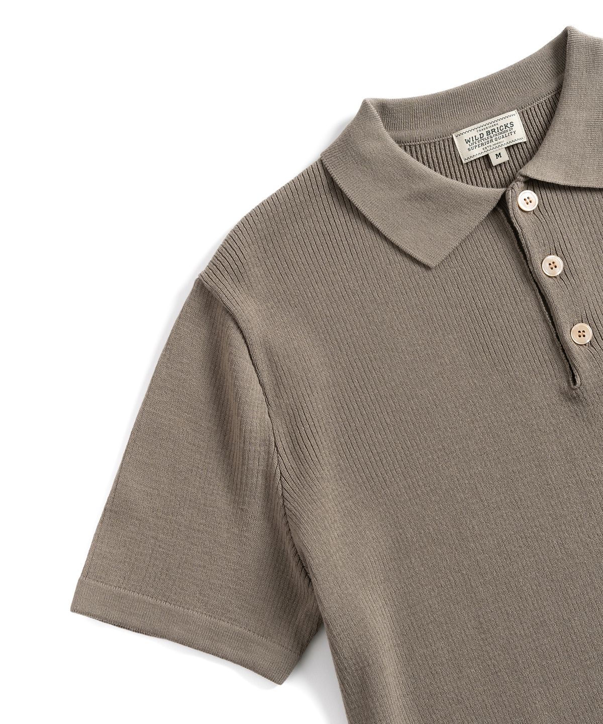 와일드 브릭스(WILD BRICKS) W23 KNITTED POLO SHIRT (sand beige)