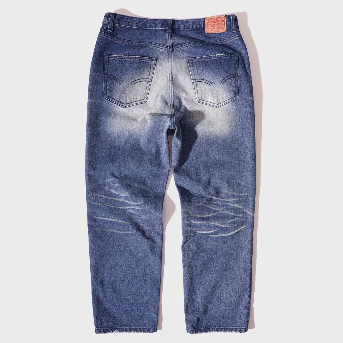 굿니스(GOODNIES) 커트 리이슈 패치워크 데님팬츠