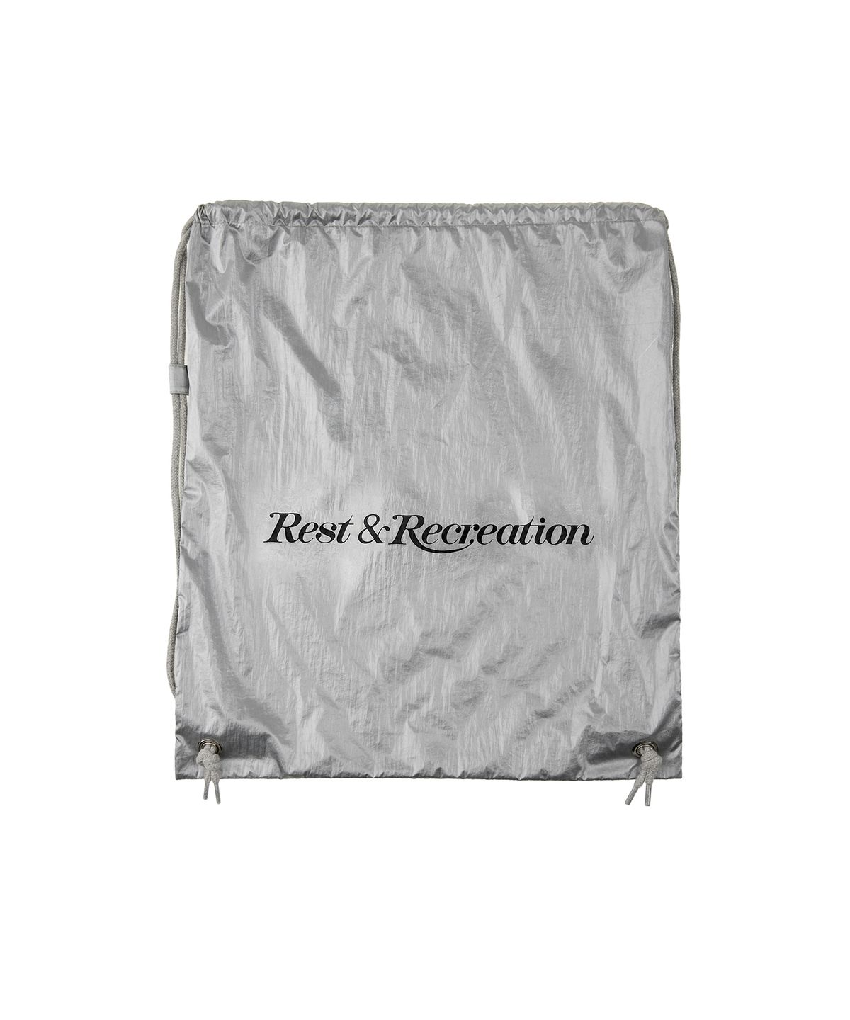레스트앤레크레이션(REST&RECREATION) NYLON RUNNING BAG - SILVER