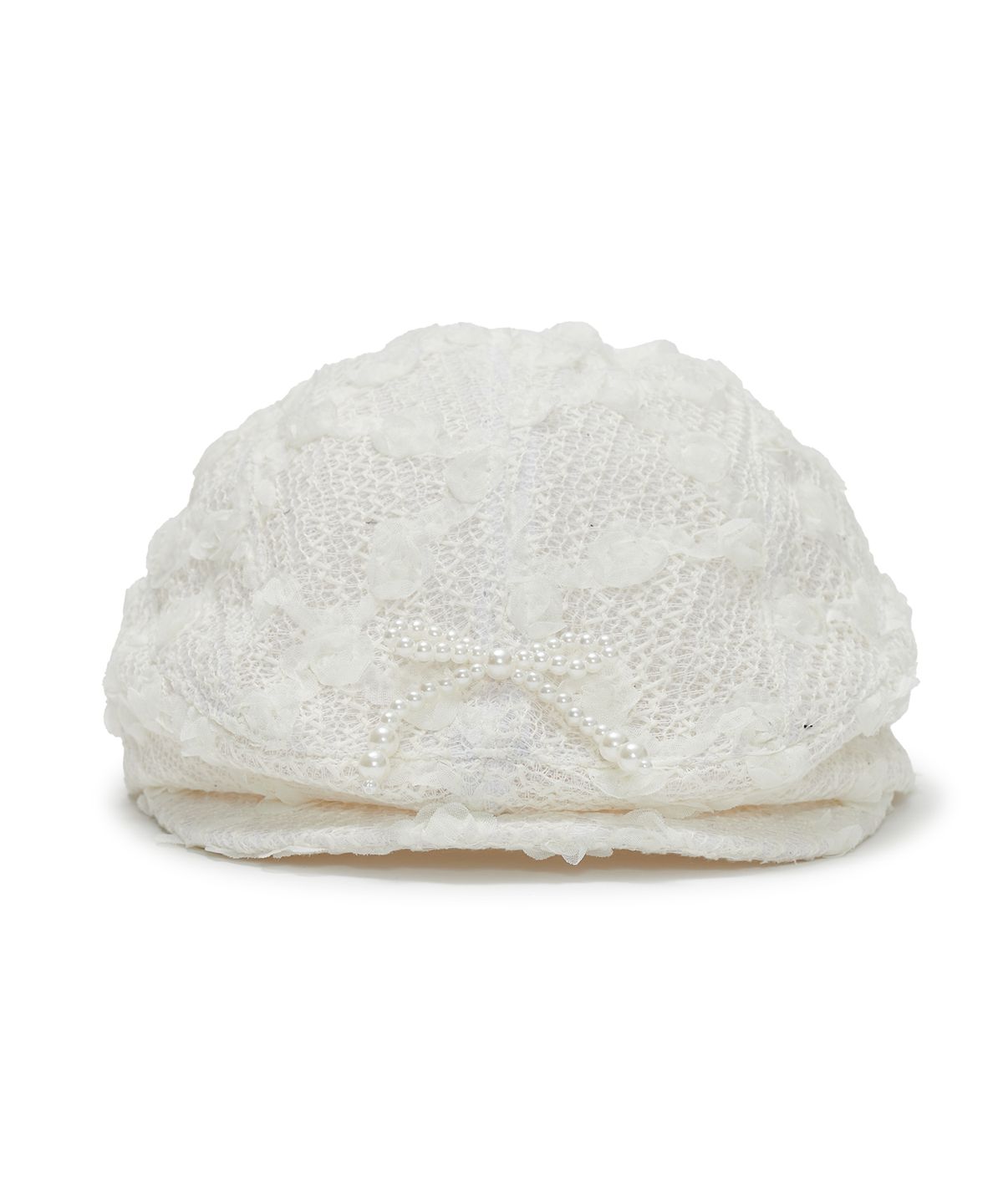 타입서비스(TYPESERVICE) Pearl Trim Flat Cap [Ivory]