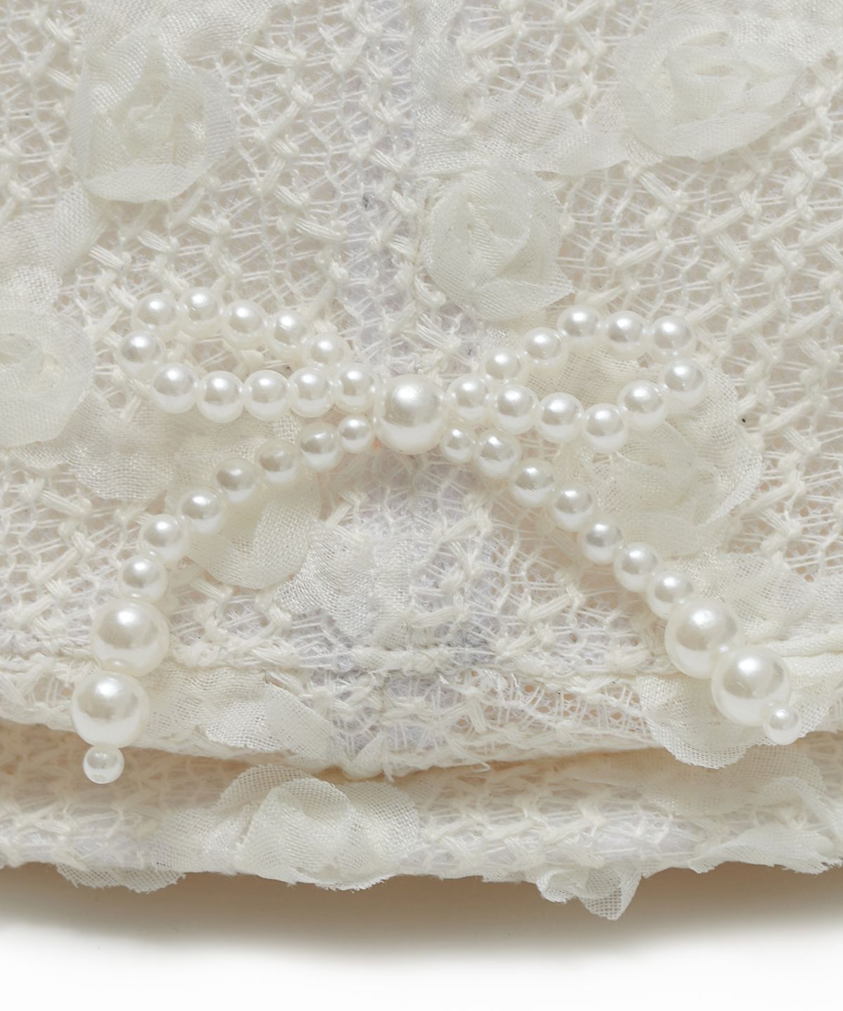 타입서비스(TYPESERVICE) Pearl Trim Flat Cap [Ivory]