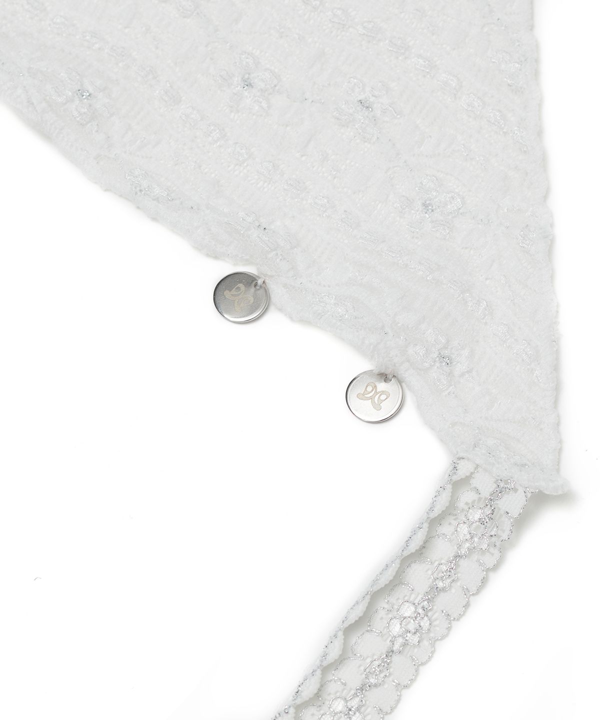타입서비스(TYPESERVICE) Strap Detail Hair Scarf [White]