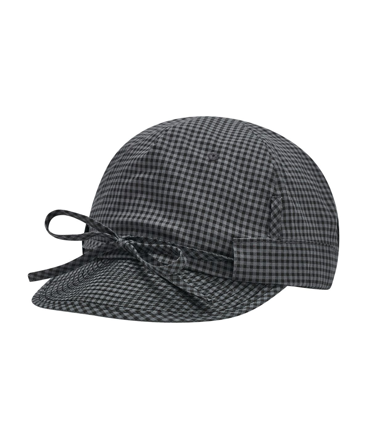 타입서비스(TYPESERVICE) Checkered Ribbon Cap [Charcoal]