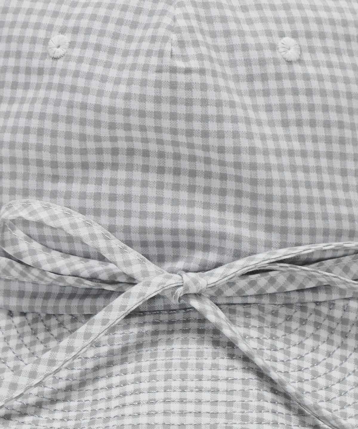 타입서비스(TYPESERVICE) Checkered Ribbon Cap [Gray]