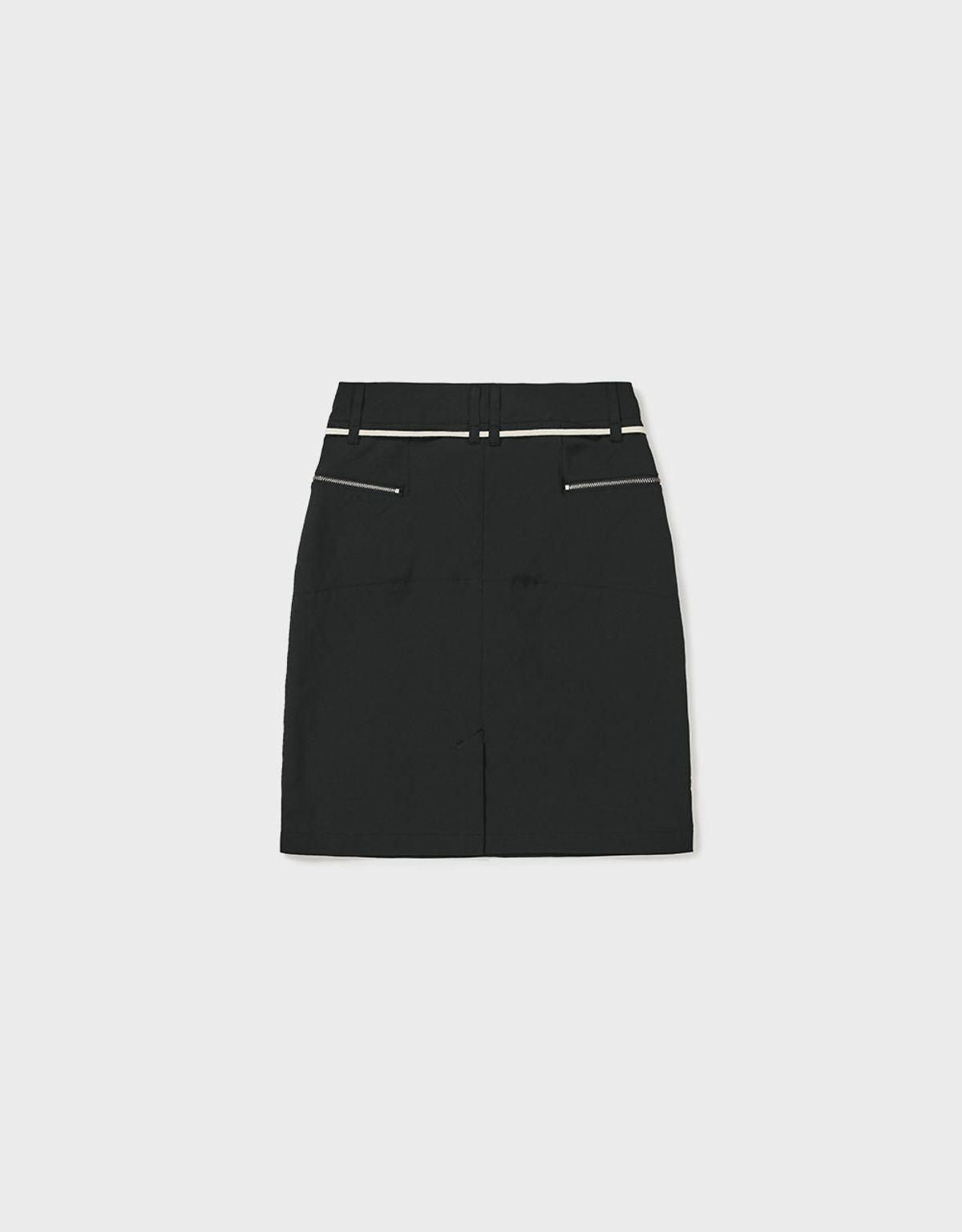 엠엠더블유(MMW) [MMW] STRING MID SKIRT (BLACK)