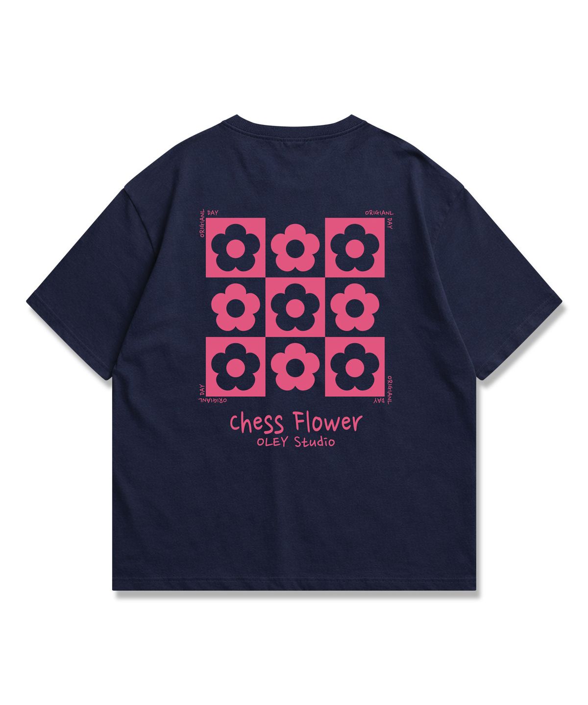 오리지널데이(ORIGINALDAY) Chess Flower 반팔 티셔츠 4Color