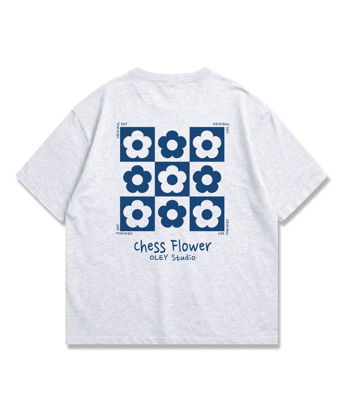 오리지널데이(ORIGINALDAY) Chess Flower 반팔 티셔츠 4Color