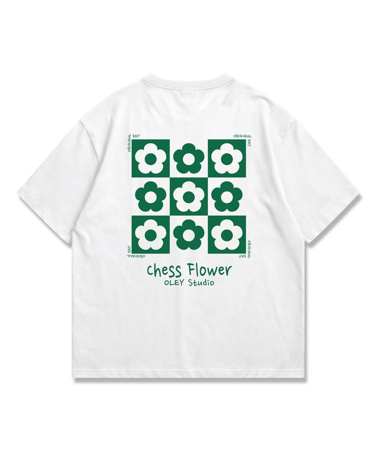 오리지널데이(ORIGINALDAY) Chess Flower 반팔 티셔츠 4Color