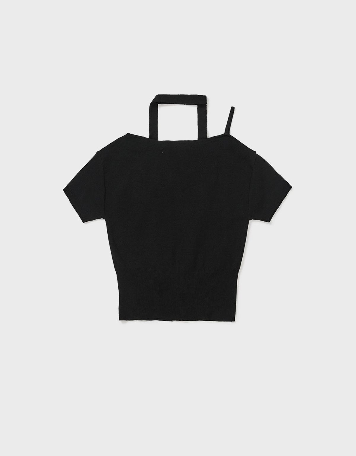 엠엠더블유(MMW) [MMW] OFF SHOULDER KNIT CARDIGAN (BLACK)
