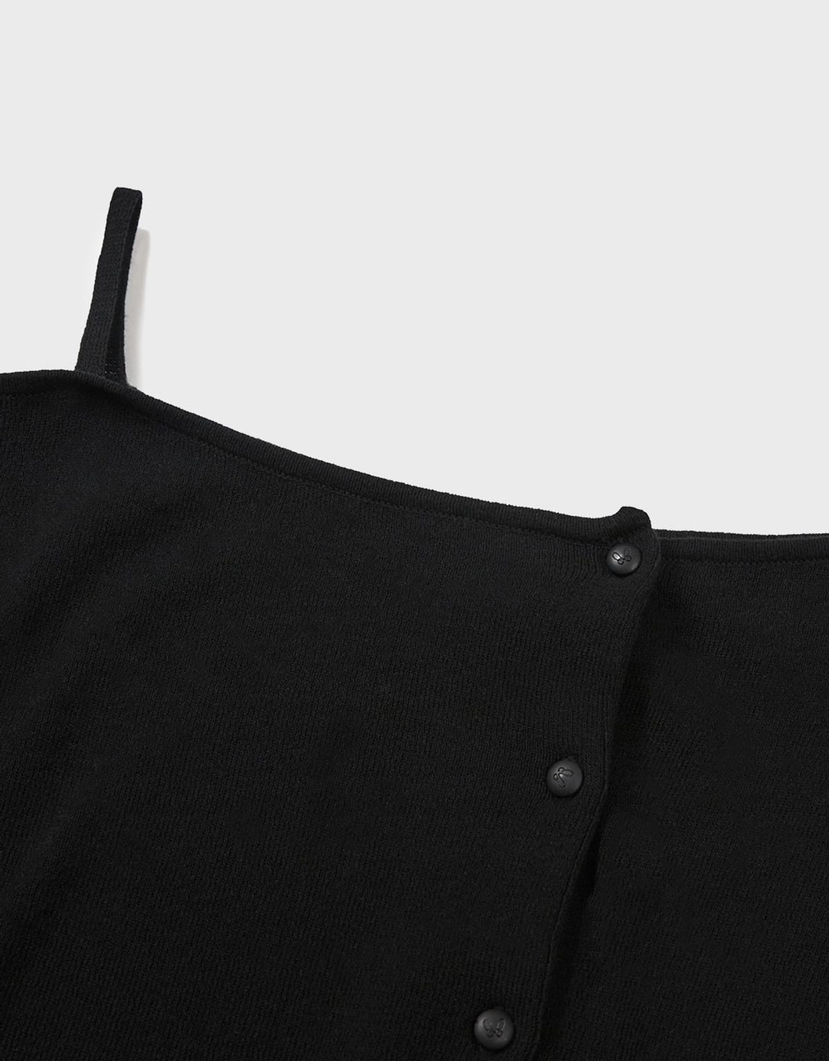 엠엠더블유(MMW) [MMW] OFF SHOULDER KNIT CARDIGAN (BLACK)
