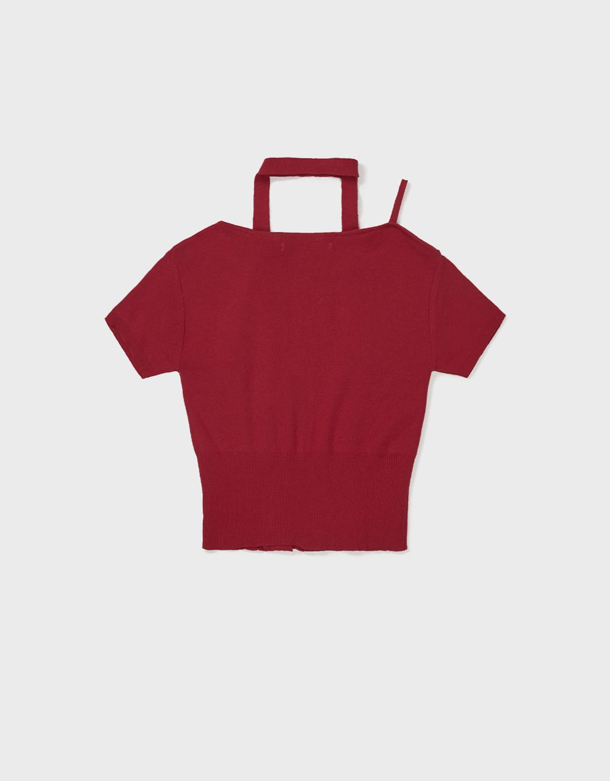 엠엠더블유(MMW) [MMW] OFF SHOULDER KNIT CARDIGAN (RED)